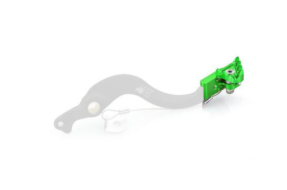 Embout Pliable et Interchangeable Vert de Pédale de Frein Moto