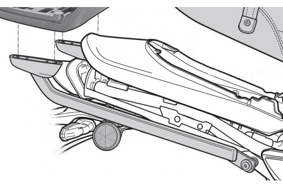 Support Top Case Shad pour Z900 RS (18-24)