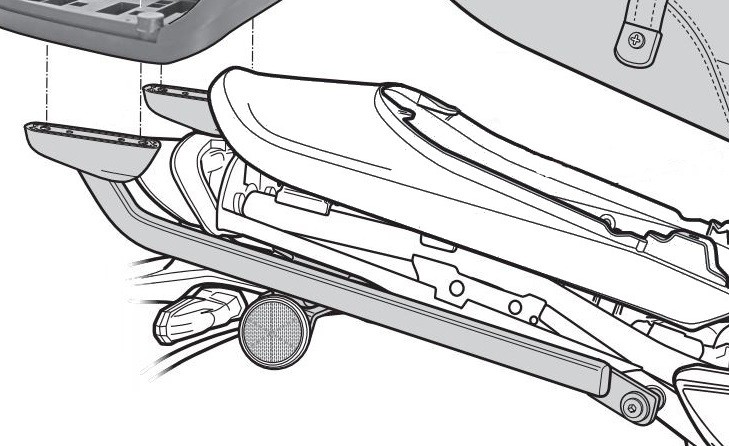 Support Top Case Shad pour Z900 RS (18-24)