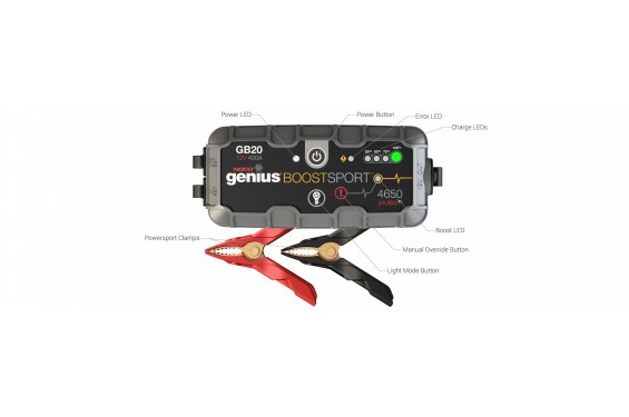 Booster de Batterie Moto NOCO GENIUS GB20 12v - 400A Booster de Batterie Moto NOCO GENIUS GB20 12v - 400A
