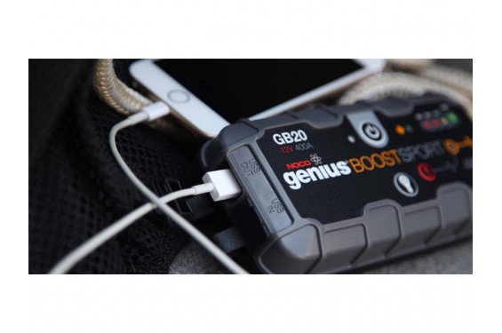 Booster de Batterie Moto NOCO GENIUS GB20 12v - 400A Booster de Batterie Moto NOCO GENIUS GB20 12v - 400A