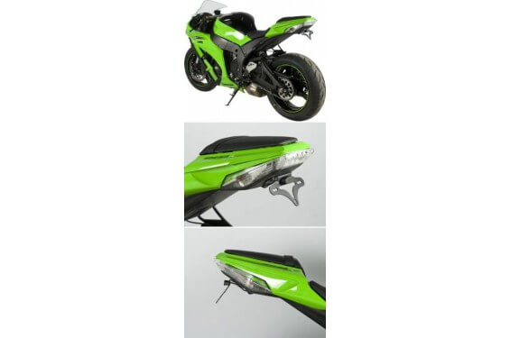 Support de Plaque R&G pour Kawasaki ZX-10 R (11-15) - LP0101BK Support de Plaque R&G pour Kawasaki ZX-10 R (11-15) - LP0101BK