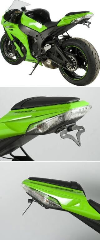 Support de Plaque R&G pour Kawasaki ZX-10 R (11-15) - LP0101BK