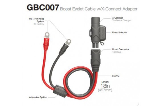 Câble fixe pour Booster de Batterie NOCO GENIUS GB20 - GB40