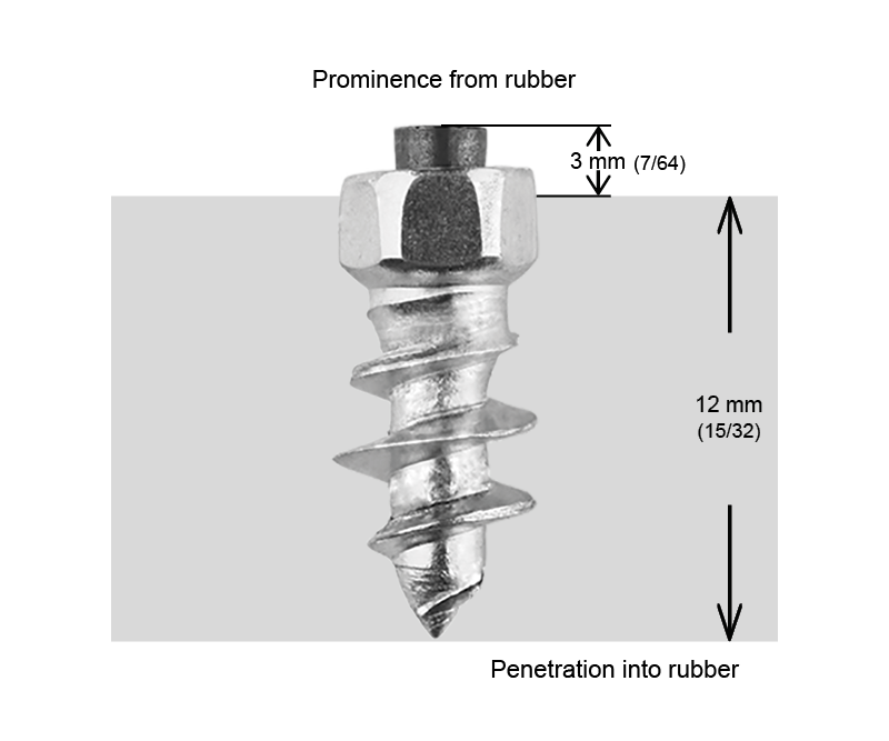 Crampons Vissables IGRIP ST15 15mm x 150pcs pour Pneus Quad - SSV