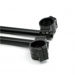 Demi Guidons Bracelet Moto Noir Aluminium Taillé Masse