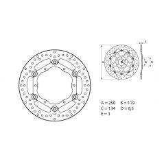 Disque de Frein Avant Brembo pour YZ 250 F (01-14)