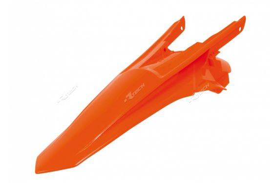 Garde Boue Arrière Blanc / Orange / Orange fluo RaceTech Moto pour KTM SX-F250 (16-18) SX-F350 (16-18) SX-F450 (16-18)