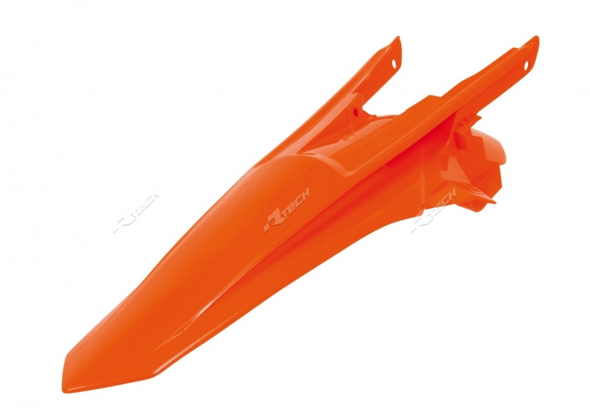 Garde Boue Arrière Blanc / Orange / Orange fluo RaceTech Moto pour KTM SX-F250 (16-18) SX-F350 (16-18) SX-F450 (16-18)