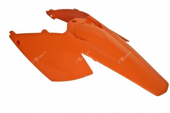 Garde Boue Avant + Plaques Latérales Orange RaceTech Moto pour KTM EXC125 (04-07) EXC200 (04-07) EXC250 (04-07) EXC-F250 (07) EX
