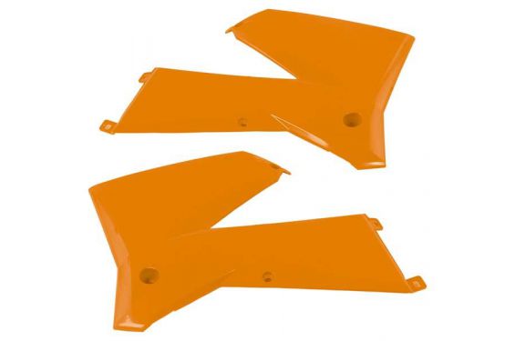 Ouies de Radiateur Orange RaceTech Moto pour KTM SX125 (05-06) SX200 (05-06) SX250 (05-06) EXC-F250 (07)