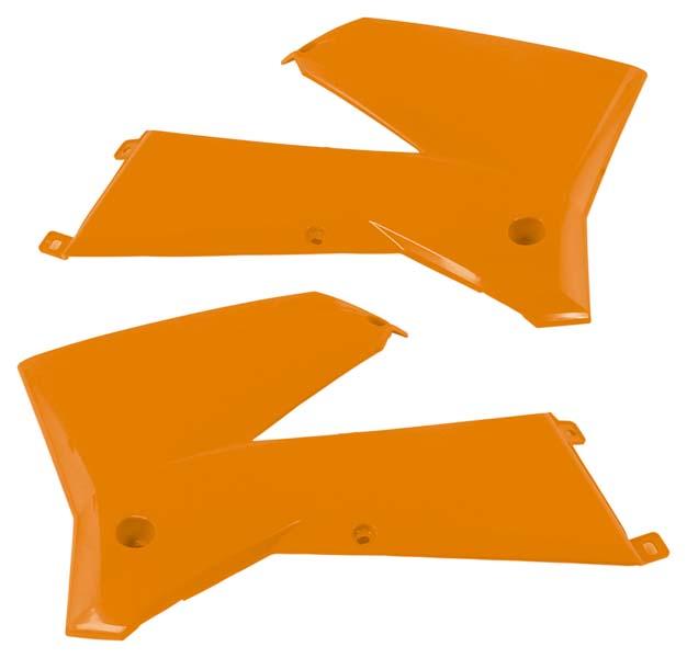 Ouies de Radiateur Orange RaceTech Moto pour KTM SX125 (05-06) SX200 (05-06) SX250 (05-06) EXC-F250 (07)