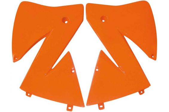Ouies de Radiateur Orange ou Argent RaceTech Moto pour KTM EXC125 (01-02) EXC200 (01-02) EXC250 (01-02) EXC300 (01-02)