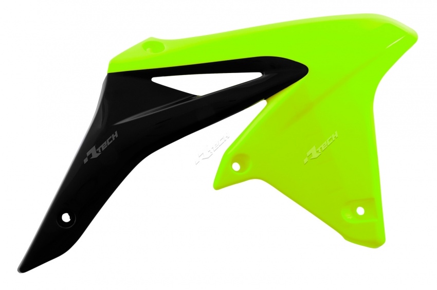 Ouies de Radiateur Jaune fluo/Noir RaceTech Moto pour Suzuki RM-Z250 (10-18)