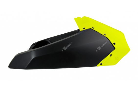 Ouies de Radiateur Supérieures Jaune fluo RaceTech Moto pour Yamaha YZ250 F (14-18) YZ450 F (14-17)