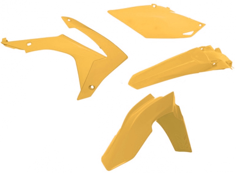 Kit Plastique RaceTech pour Moto Honda CRF450 R (05-06) | Jaune