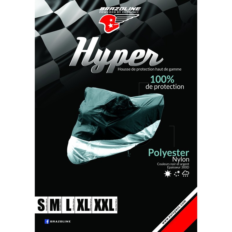 Housse Moto / Scooter avec Top Case Brazoline