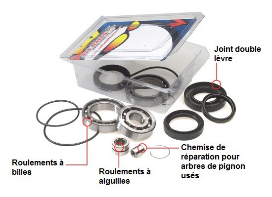Kit Roulements et Joints de Différentiel Avant All Balls pour quad Arctic Cat 500 XT EFI (13-14) - 25-2051