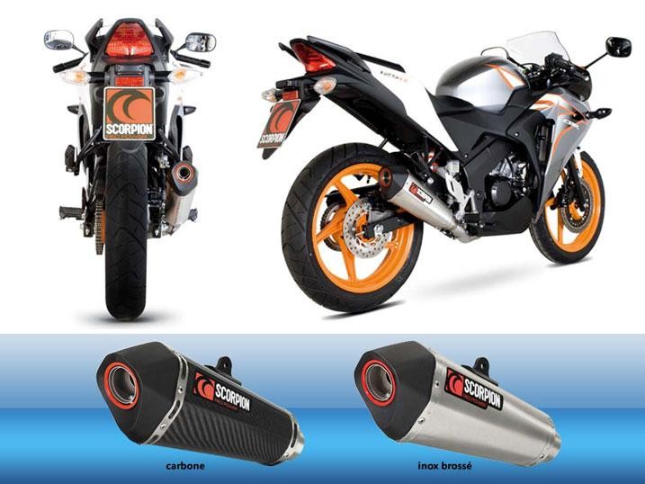 Ligne Complète Scorpion Serket Carbone Honda CBR125R (11-17)