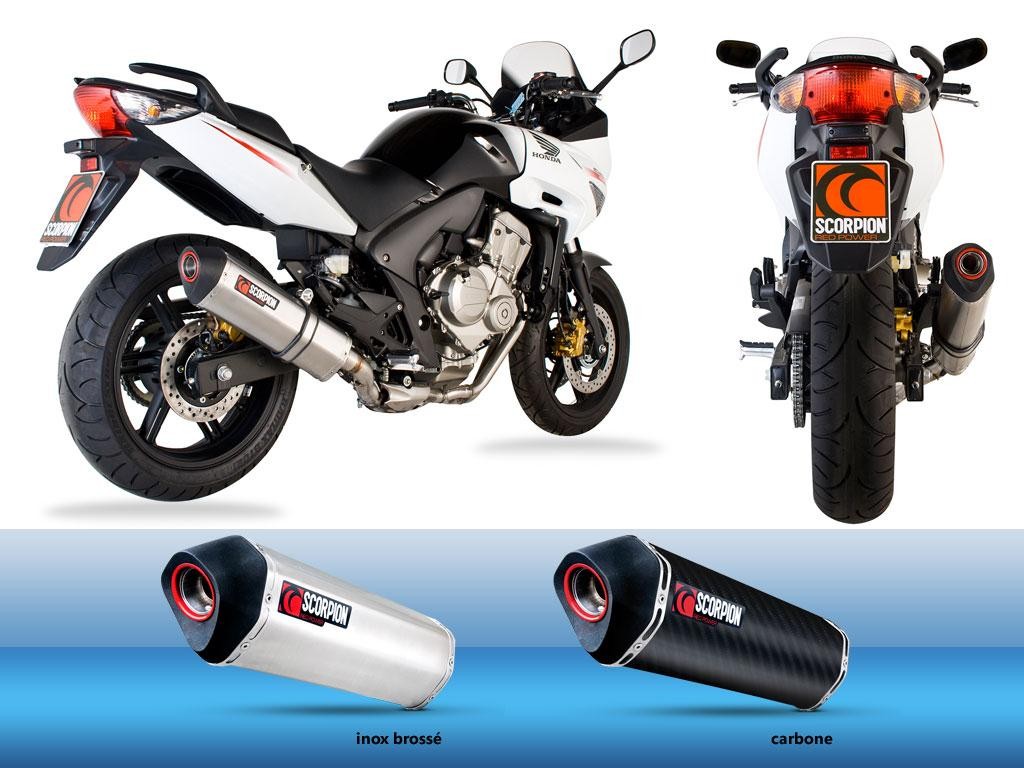 Silencieux Scorpion Serket Carbone Honda CBF600 (06-13)