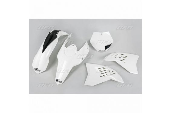 Kit Plastique UFO pour Moto KTM SX125 (09-10) SX144 (09-10) SX150 (09-10) SX250 (09-10) - Couleur Blanc
