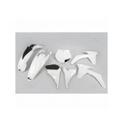 Kit Plastique UFO pour Moto KTM SX125 (12) SX144 (12) SX150 (12) SX250 (12) - Couleur Blanc