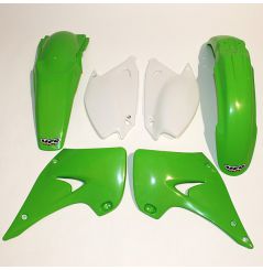 Kit Plastique UFO pour Moto Kawasaki KX125 (05-08) KX250 (05-08) - Couleur Origine
