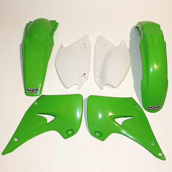 Kit Plastique UFO pour Moto Kawasaki KX125 (05-08) KX250 (05-08) - Couleur Origine