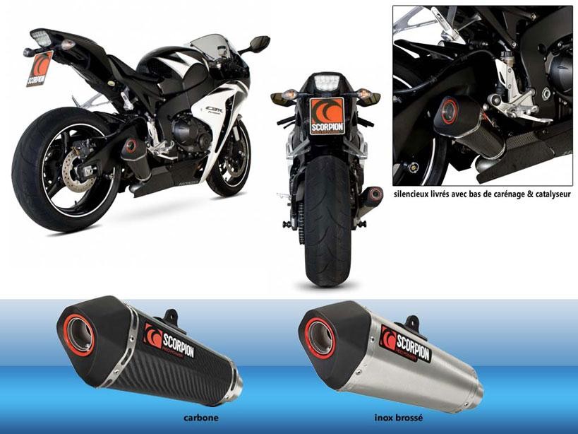 Silencieux Scorpion Serket Inox Honda CBR1000RR (08-11)