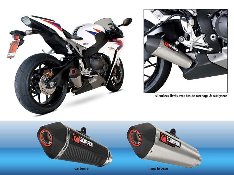 Silencieux Scorpion Serket Carbone Honda CBR 1000 RR 12/13