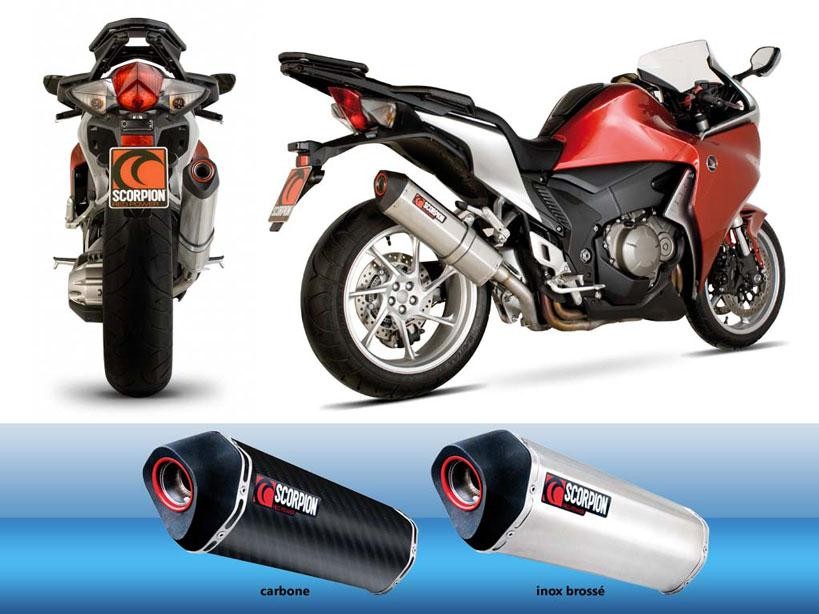 Silencieux Scorpion Serket Carbone Honda VFR1200F (10-14)