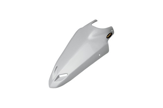 Coque Cache Phare Avant Racing Look Carbone Blanc MAIER pour Quad Suzuki LT-R 450 (06-09)