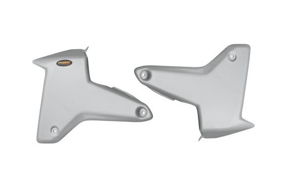 Écope de Radiateur Look Carbone Blanc MAIER pour Quad Suzuki LT-R 450 (06-09)