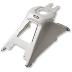 Coque de Réservoir Look Carbone Blanc MAIER pour Quad Suzuki LT-R 450 (06-09)