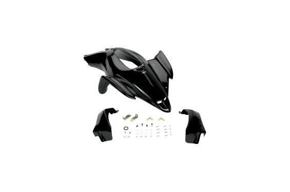 Plastique - Carénage Avant Racing Noir MAIER pour Quad Yamaha YFZ 450 (04-13)