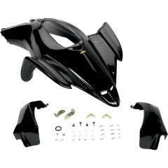 Plastique - Carénage Avant Racing Noir MAIER pour Quad Yamaha YFZ 450 (04-13)