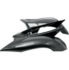 Plastique - Carénage Arrière Look Carbone MAIER pour Quad Yamaha YFM 700 Raptor (06-17)