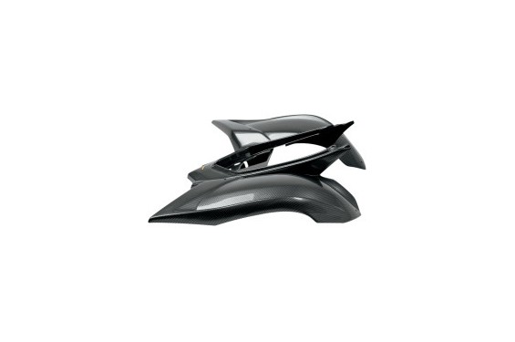 Plastique - Carénage Arrière Look Carbone MAIER pour Quad Yamaha YFM 700 Raptor (06-17)