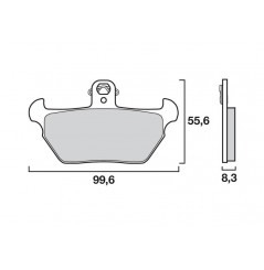 Plaquette de frein Avant Brembo 07BB2207 - Organique Route