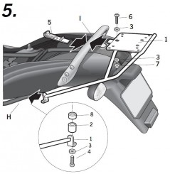 Support Top Case Shad BMW K1200 RS et GT (03-05)