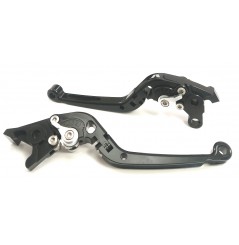 Paire de Leviers Moto Repliable Taillé Masse pour Kawasaki Ninja 250 R (07-12) Ninja 300 (13-19) Z300 (15-19)