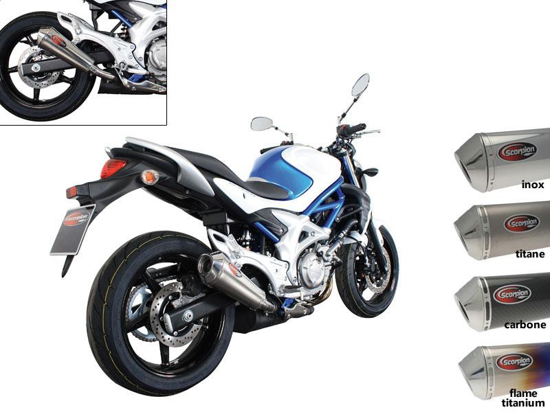 Silencieux Scorpion Power Cone Inox Suzuki Gladius (09-16)
