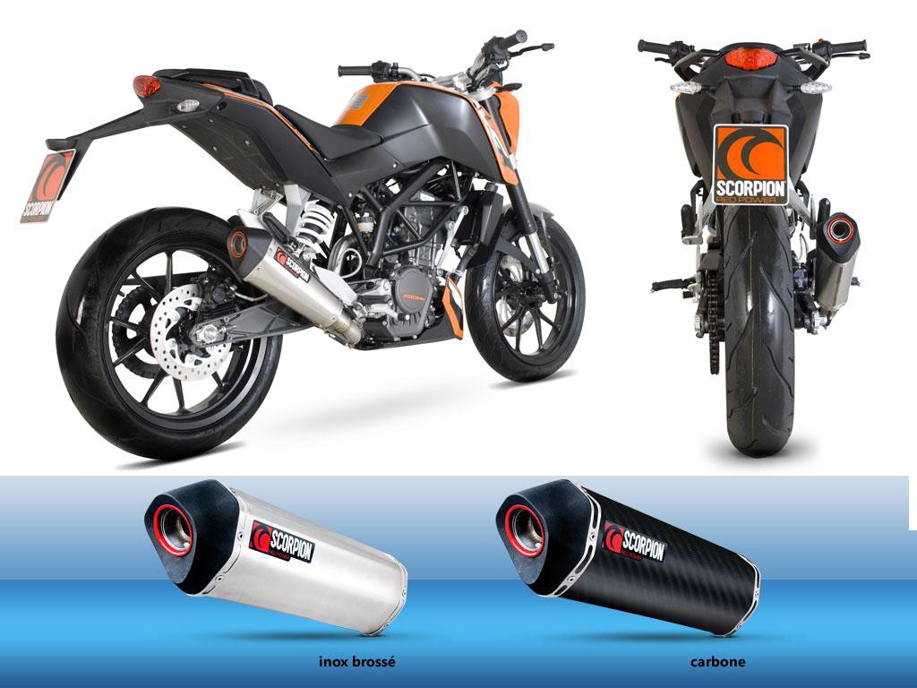 Silencieux Scorpion Serket Inox KTM 125 Duke (11-16)