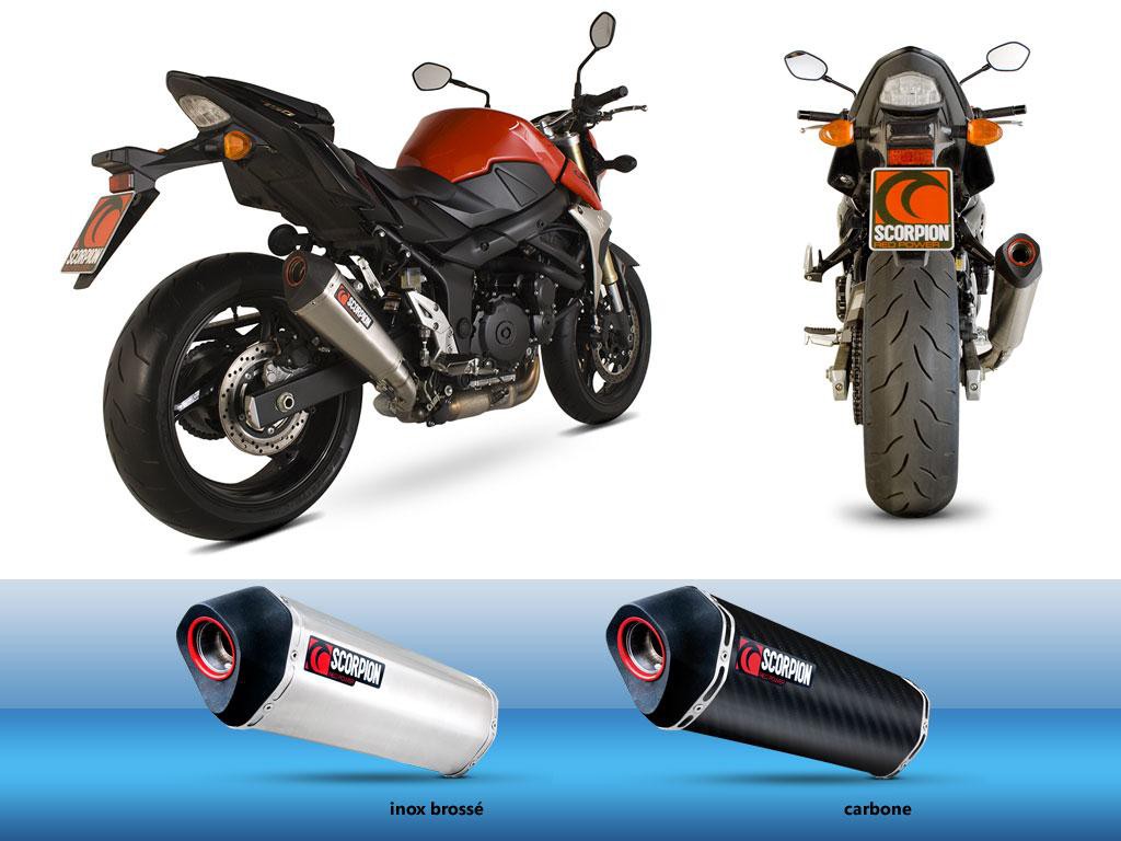 Silencieux Scorpion Serket Carbone Suzuki GSR 750 (11-16)