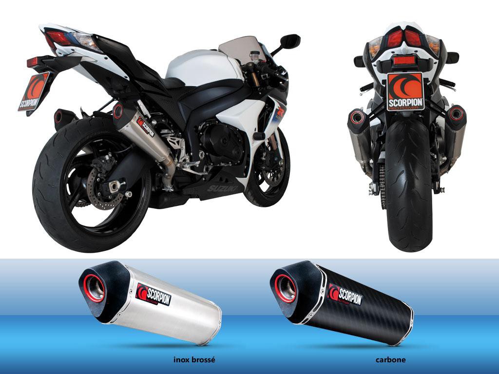 Silencieux Scorpion Serket Inox Suzuki GSX-R 1000 (09-11)