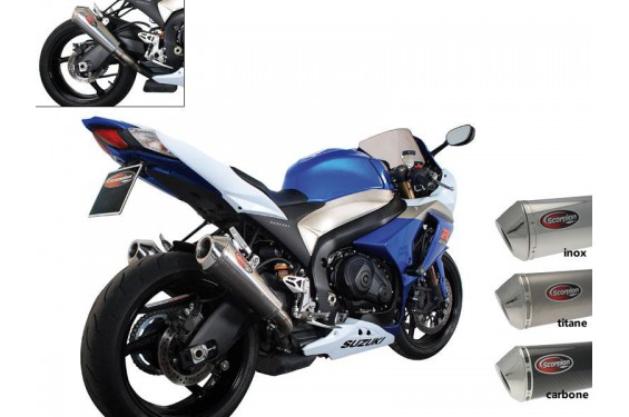 Silencieux Scorpion Power Cone Inox Suzuki GSXR 1000 09/11 Silencieux Scorpion Power Cone Inox Suzuki GSXR 1000 09/11