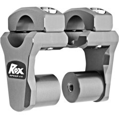 Rehausse de Guidon Pivotante Gris Titanium ROX SPEED FX +51mm pour Tés de Fourche ø28.6mm