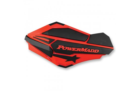 Protèges-Mains Moto / Quad POWERMADD SENTINEL Rouge Polaris - Noir