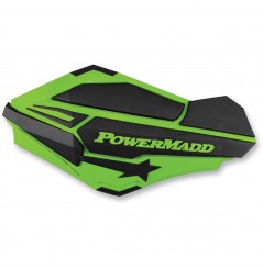 Protèges-Mains Moto / Quad POWERMADD SENTINEL Vert - Noir