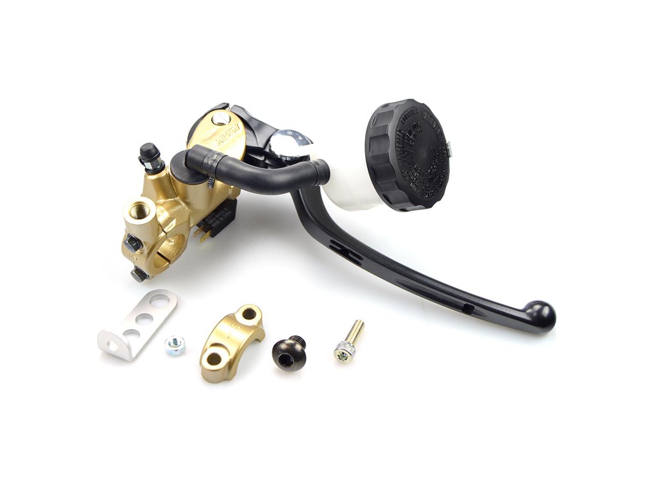 Maître-Cylindre Radial Sport de Frein Avant Moto Nissin Ø17 mm Levier Noir